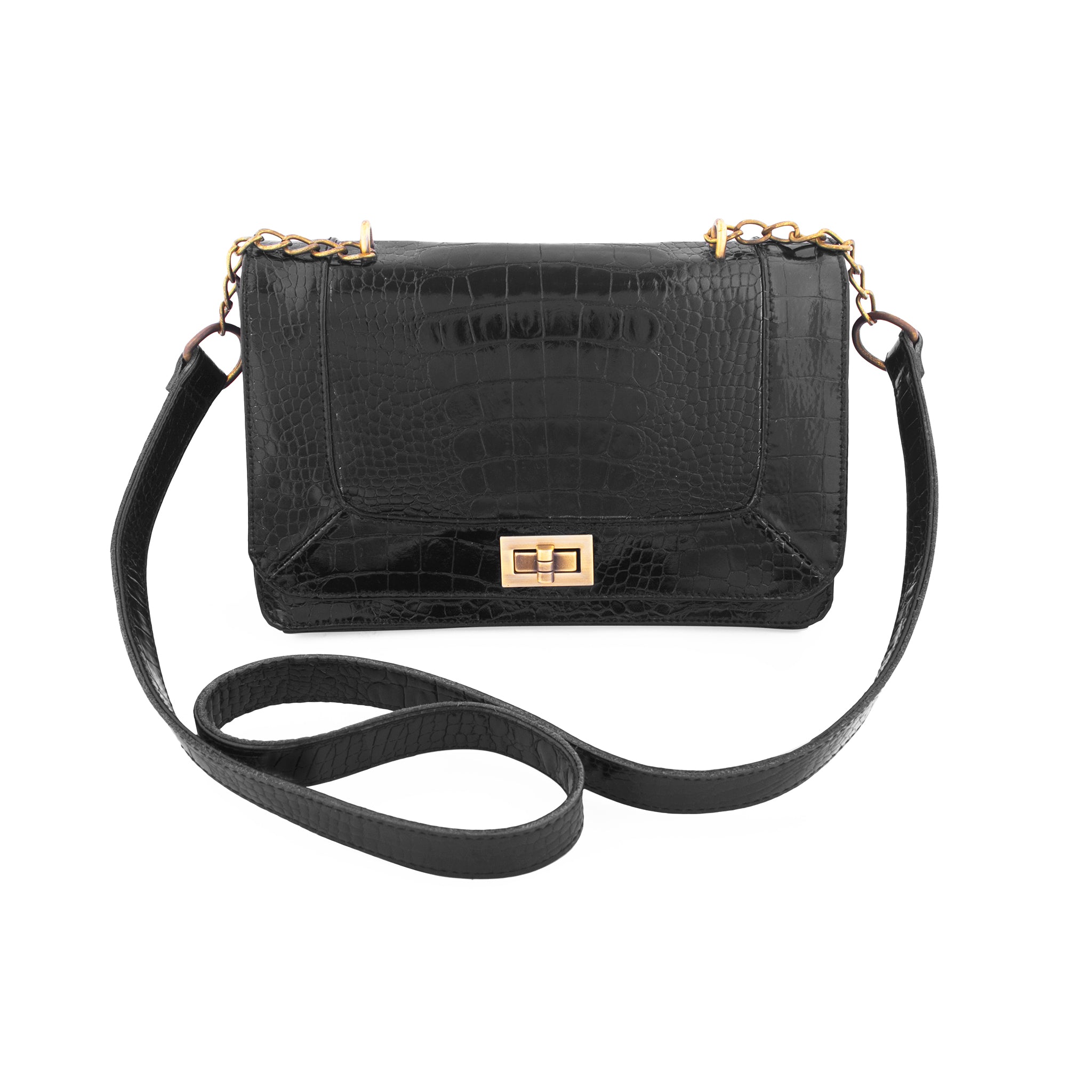 Black Crossbody Handbag for Women