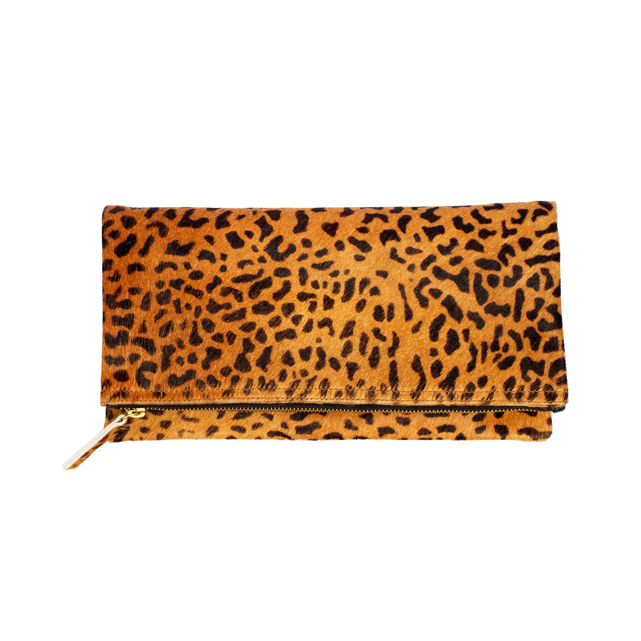 Exclusive Leopard Leather Clutch