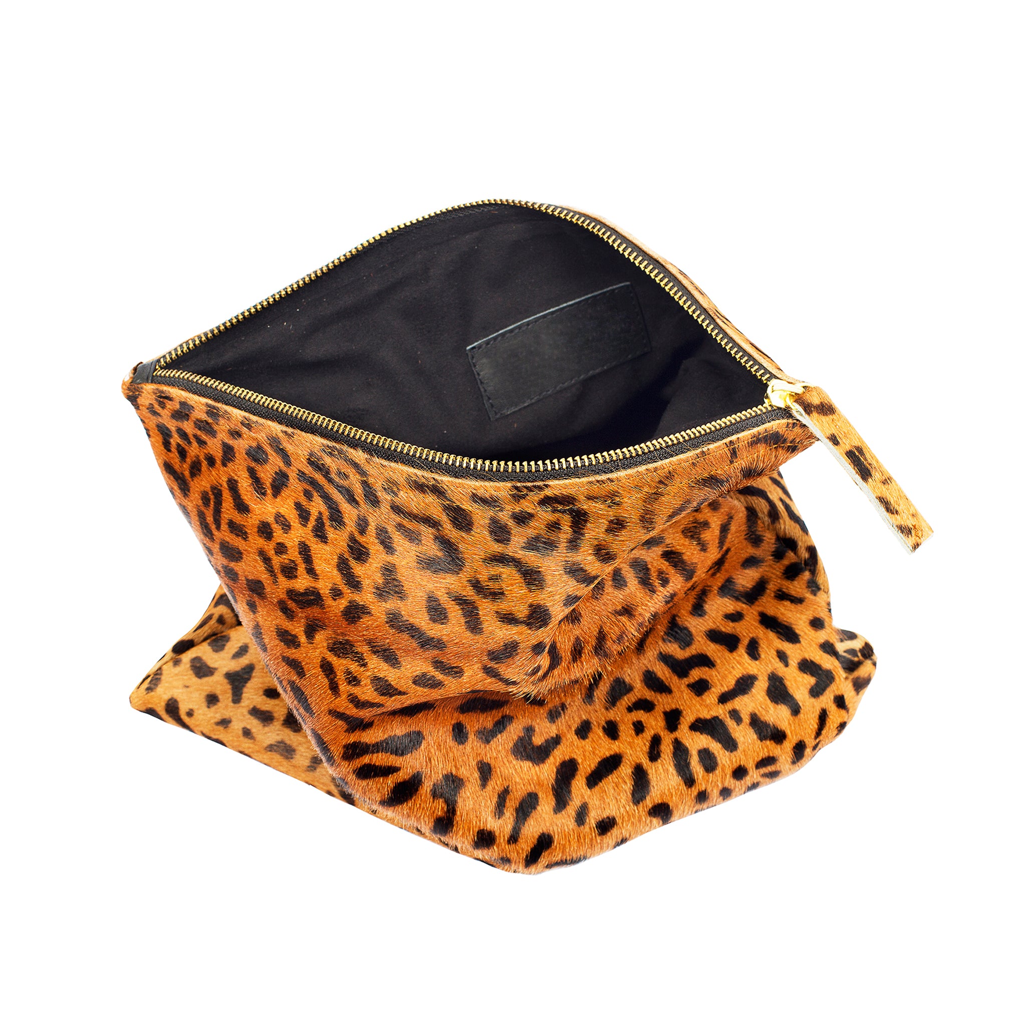 Exclusive Leopard Leather Clutch