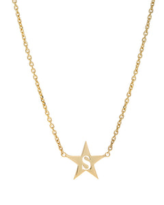 Star Initial Pendant Necklace