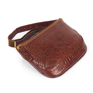 Soho-Croco Belt Bag-Camel