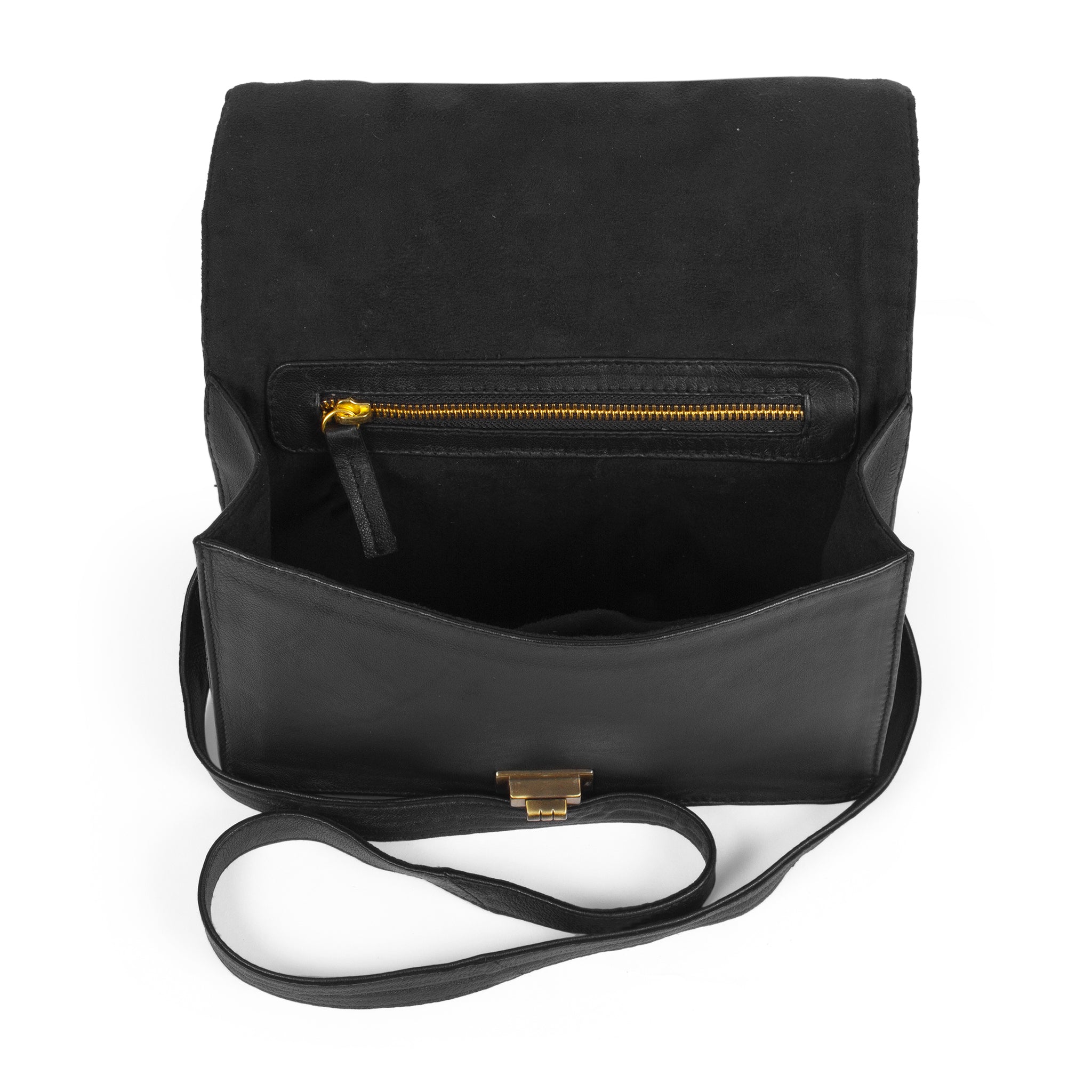 Quilted Leather Saddle Messenger Bag