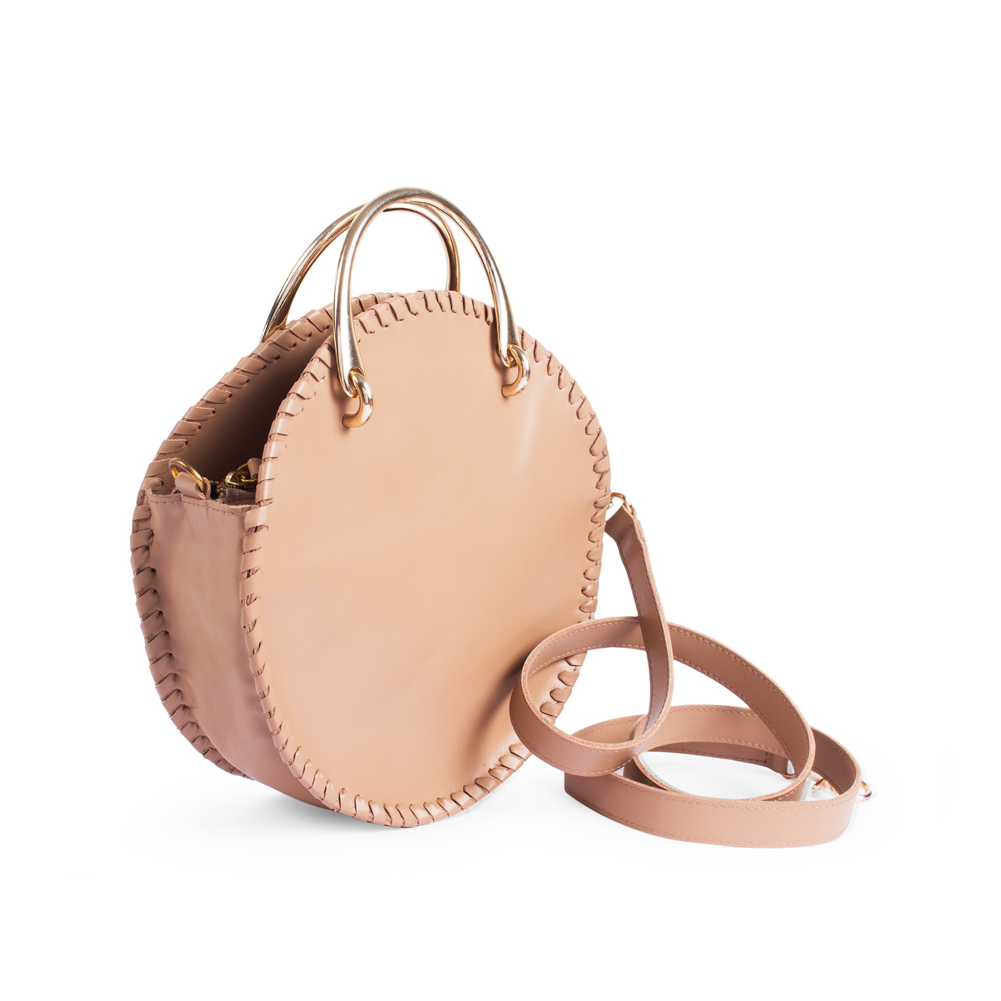 Paris-Small Round Double-Handle shoulder bag
