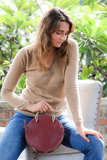 Paris-Small Round Double-Handle shoulder bag