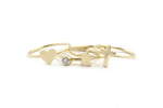 Heart Diamond Star Cross 14k Symbol Ring Jewelry 14k Gold