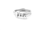 Women Jewelry Bridesmaid Gift Idea Initial Letter Ring 
