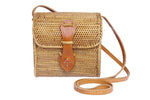 Small basket ata shoulder bag, small woven rattan bag, Ata bag, basket bag