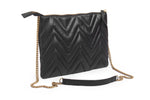 Matelassé leather clutch purse; Matelassé crossbody handbag; leather clutch; medium leather clutch; crossbody Matelassé clutch bag 