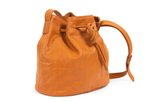 Crossbody bucket bag; tan crossbody bag; affordable duffle bag