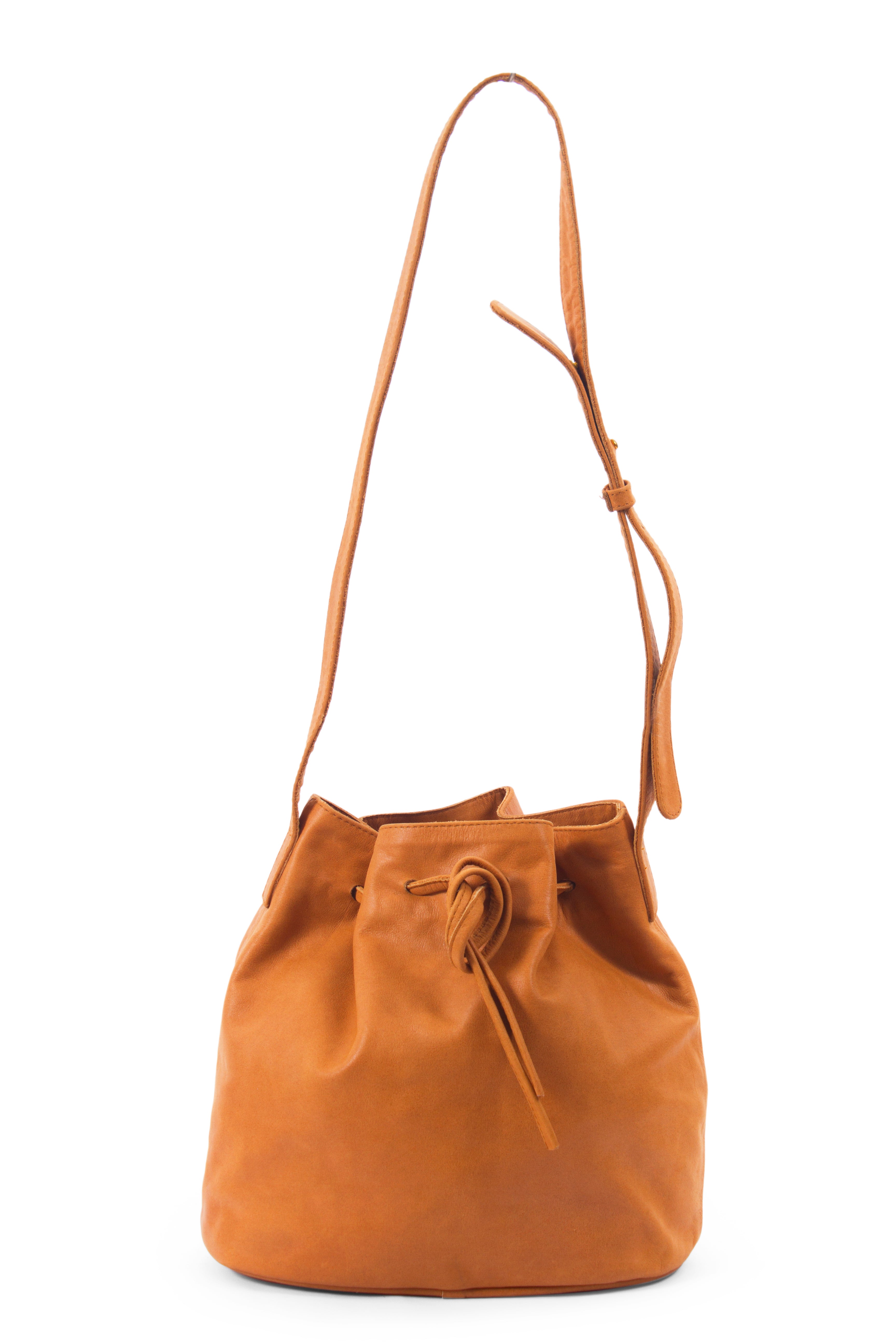 Lacy Bag-Large Genuine Leather Bucket Bag