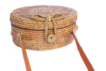 Circular Rattan Bag- Crossbody Round Shoulder Bag