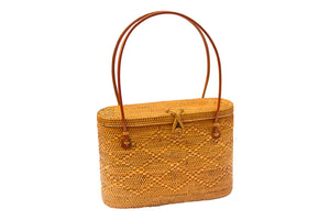 Wicker handbag; Straw bag