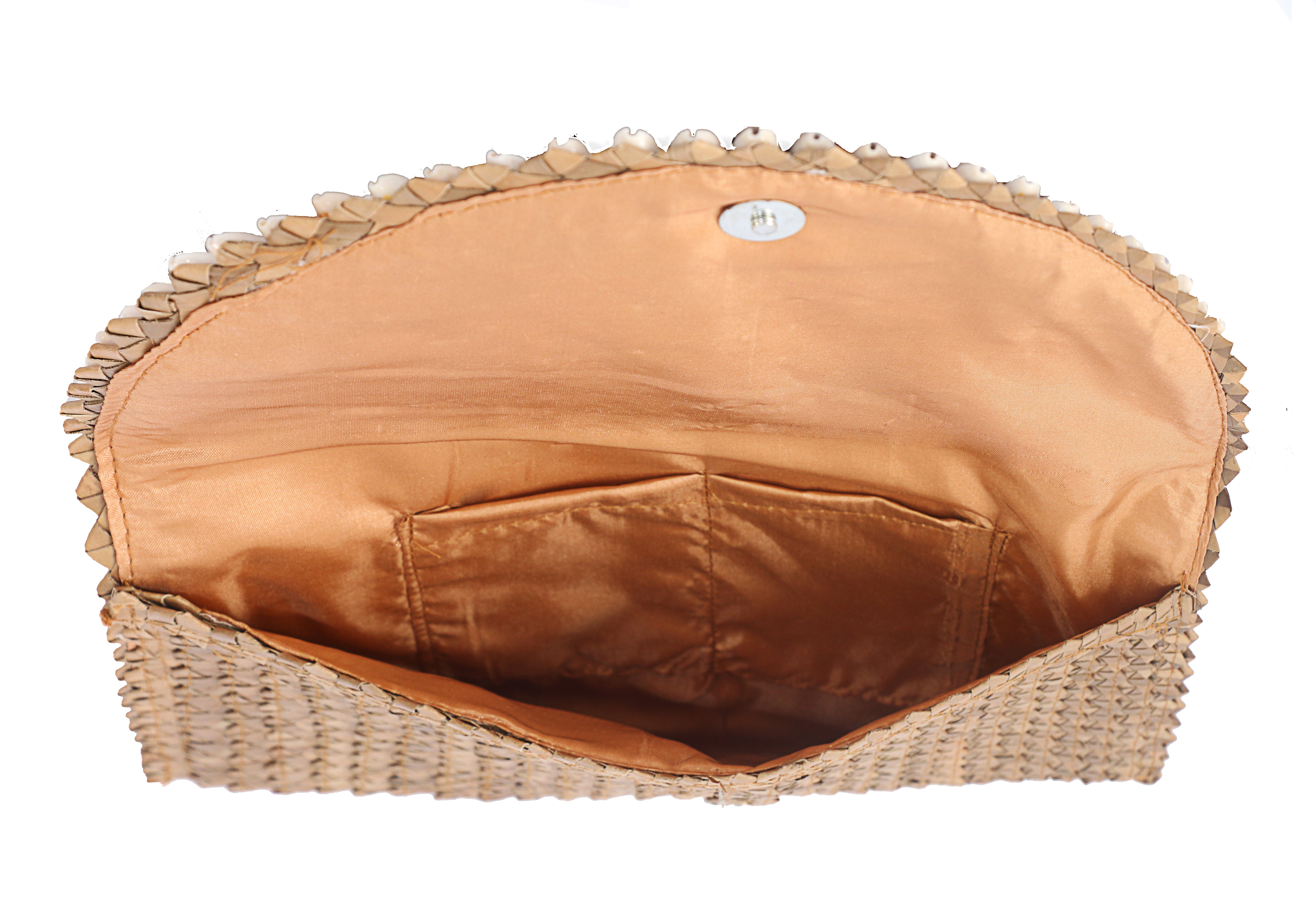 Inside view cowrie shell  purse