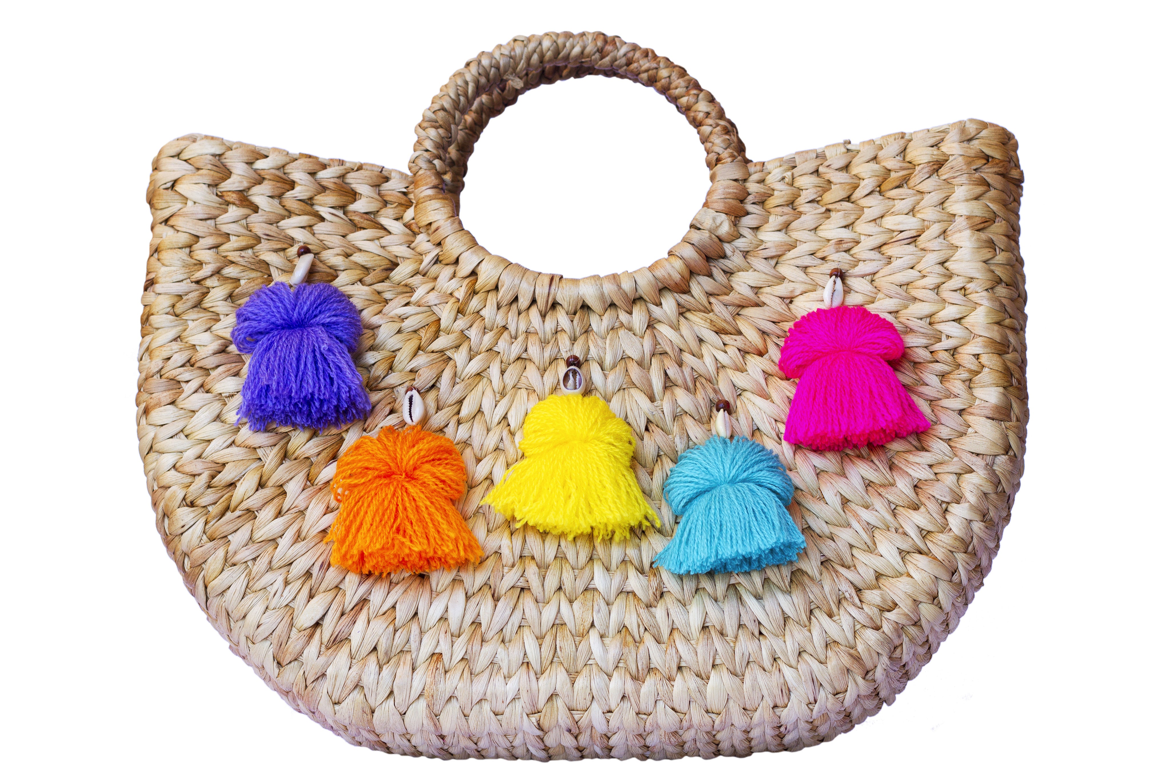 Beach Straw Tote; Beach Bag; Vacation Tote; Straw Bag; Kayu beach bag