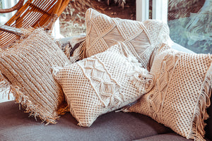Natural Woven Pillow 