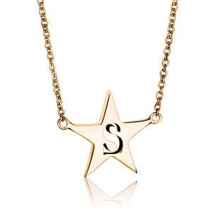 Star Initial Pendant Necklace