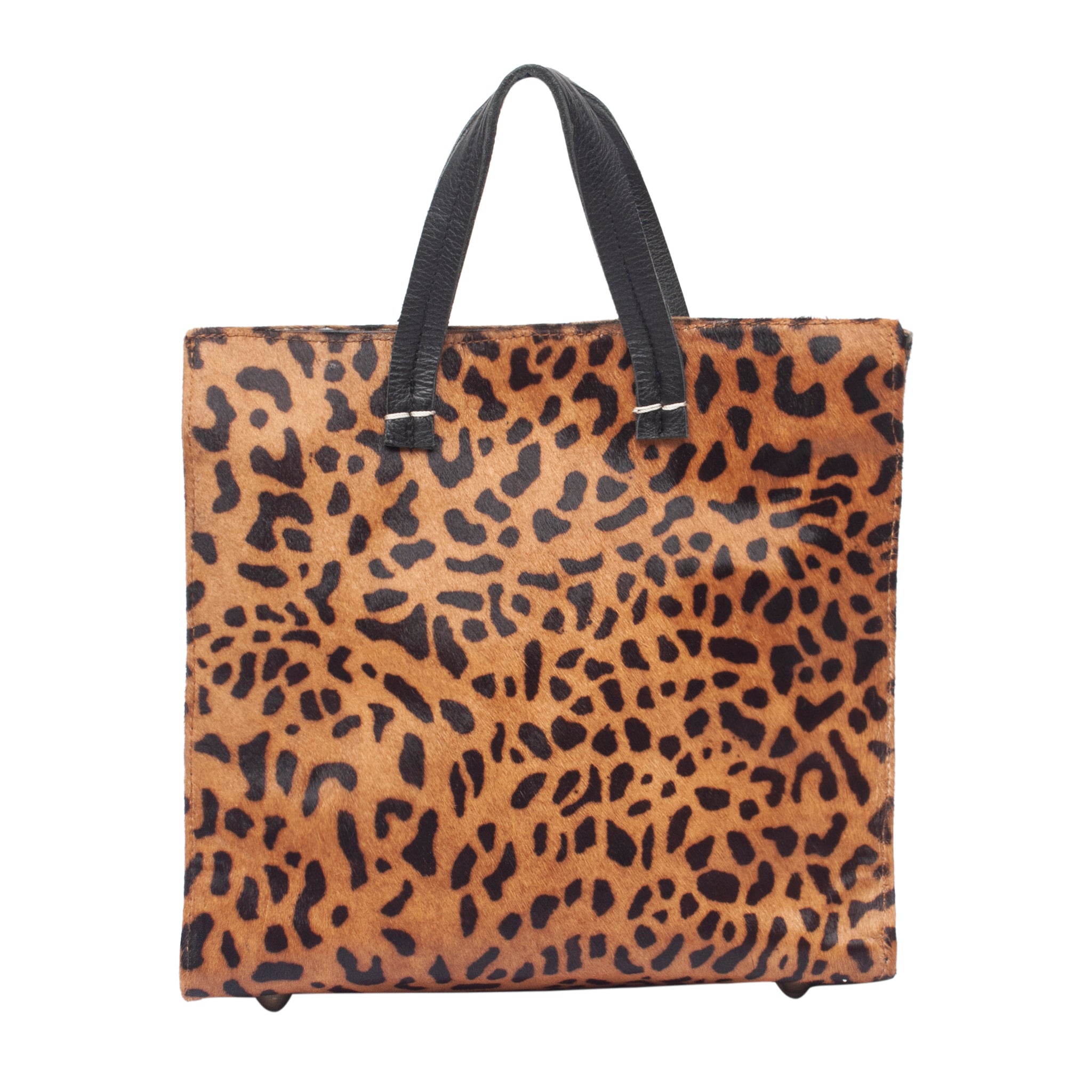 Mia-Leopard Animal Print Mini Leather Tote