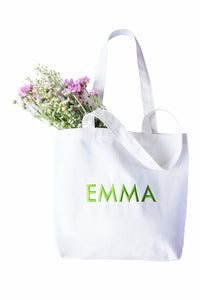 Simple Canvas Tote-Monogrammed Shopper