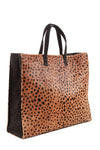 Clare V. Leopard Genuine Calf Hair leather Tote; Bags and Purses; Leather Tote; Calf Hair Tote; Leather Tote Bag