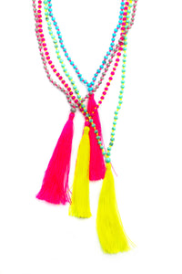 Hippie Chic Long Tassel Necklace