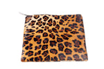 Jaguar Print Calf Hair clutch; women's clutch purse; women's handbags; women's purse; calf hair clutch; calf hair leather purse; calf hair foldover bag; calf hair clutch bag; jaguar print calf hair handbag; pony hair handbag; pouches and clutches; foldover clutch leather; foldover clutch with strap; foldover clutch calf hair