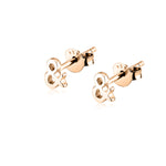 Dainty Tiny Ampersand Symbol Earrings Girl Women