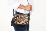 Cheetah Printed Crossbody Shoulder Handbag